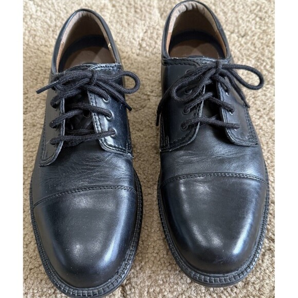 Dockers Shoes Men's 9M Gordon Dress Cap Toe Oxford 90-2214 Black Leather - Picture 2 of 5